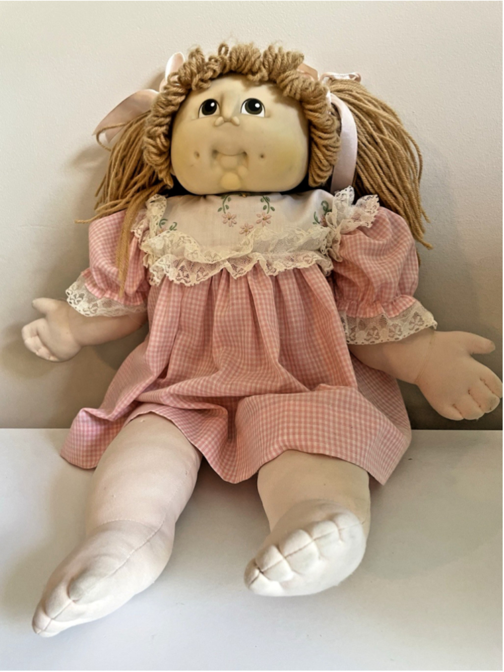 Vtge 1984 The Original Doll Baby Girl Martha N. Thomas Brown Eyes Brown Hair 21"